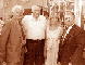 The chief designer of the SS-18 missile S.I.Us, the Minister of General Machinery Construction S.A.Afanas'ev, unknown, and the chief designer of the Design Bureau Yuzhnoye S.N.Koniukhov